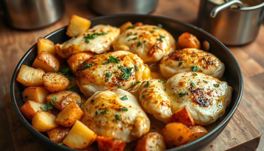 One-Pan Garlic Butter Chicken and Potatoes