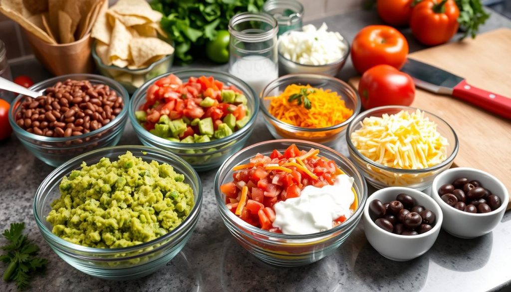 taco dip preparation