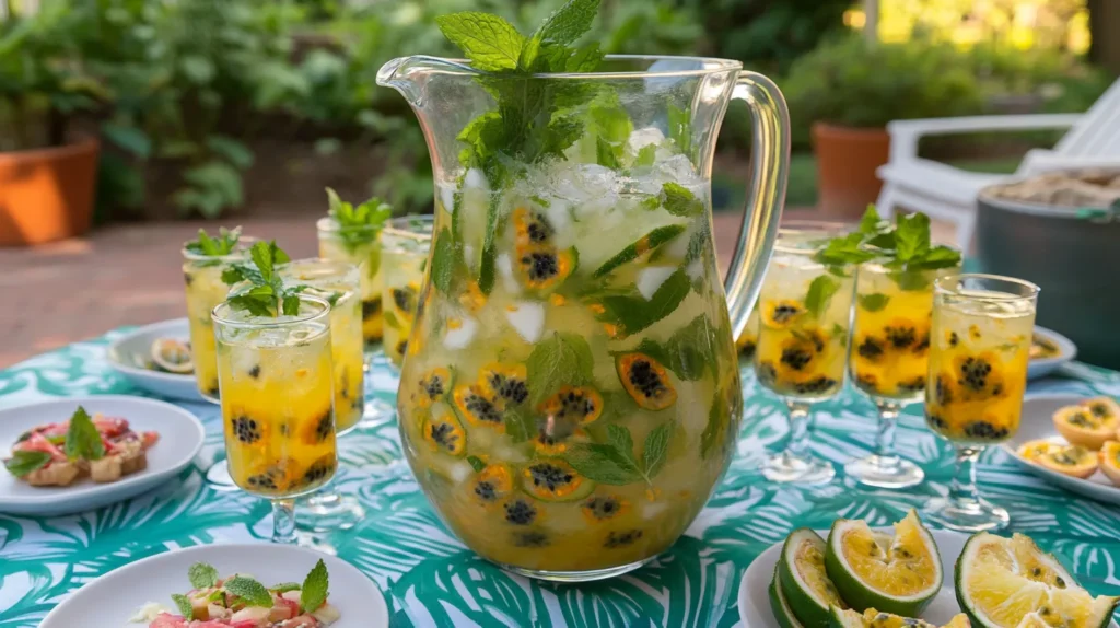 Passion Fruit Mojito Pitcher For Summer Gatherings