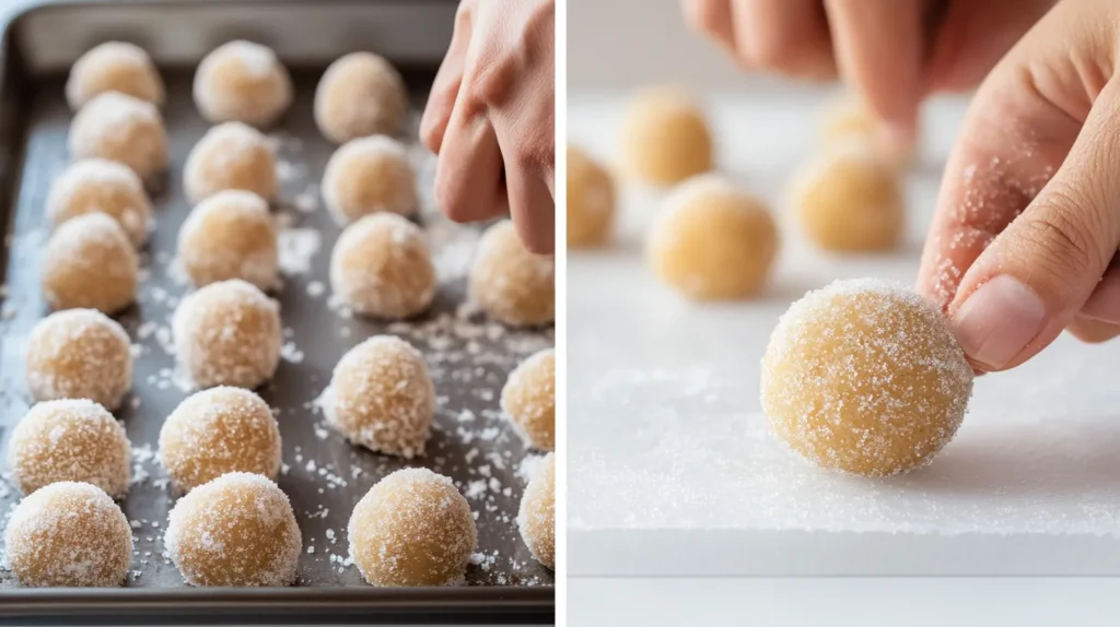 Rolling Dough For Vermont Chewy Molasses Cookies