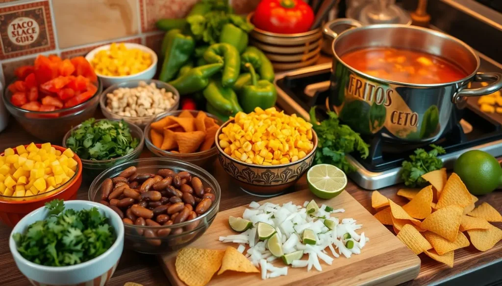 Taco Soup Ingredients Preparation