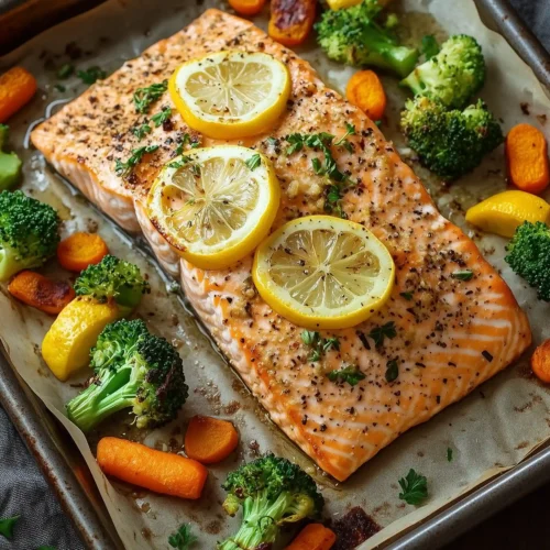 Garlic Lemon Salmon Meal Prep