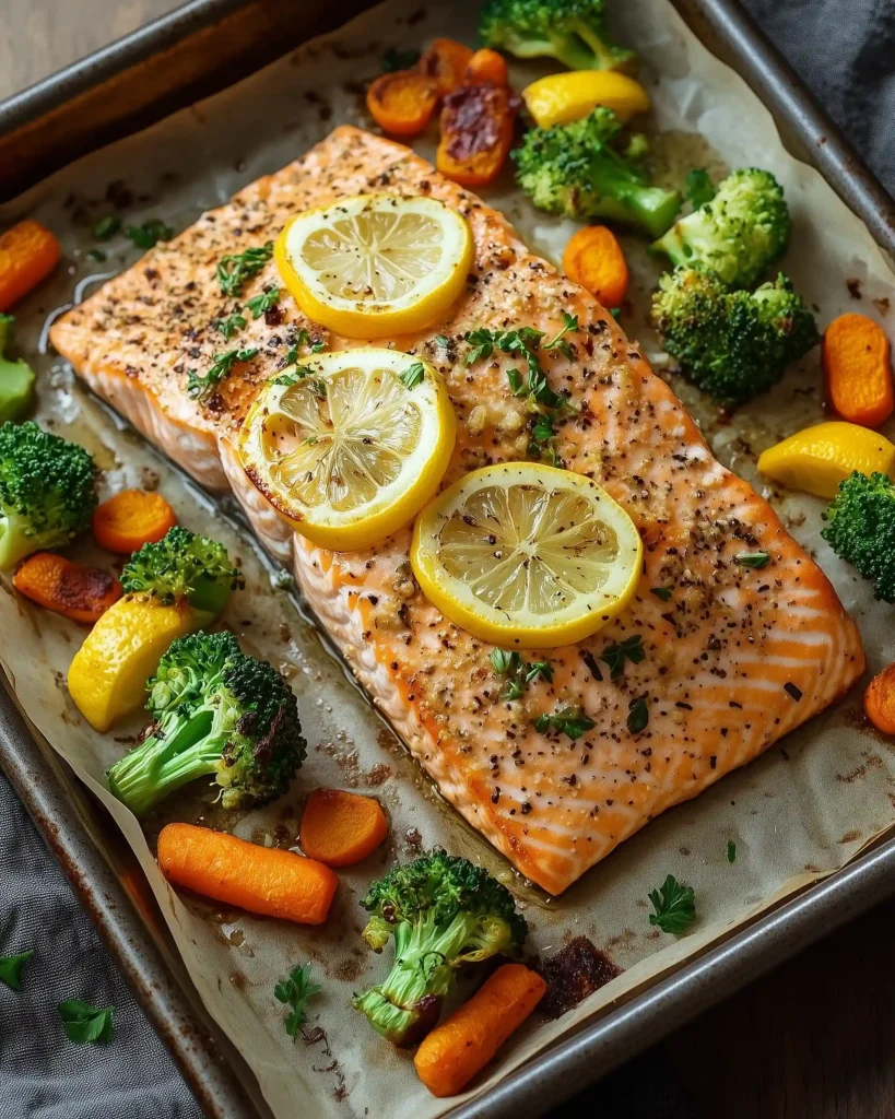 Garlic Lemon Salmon Meal Prep
